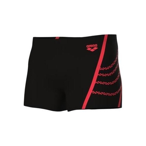 M Arena Losange V Swim Short Black-Bright Coral 100 - 590