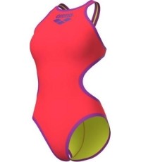 Damski strój kąpielowy One Biglogo Bright Coral-Purple 34 - 990