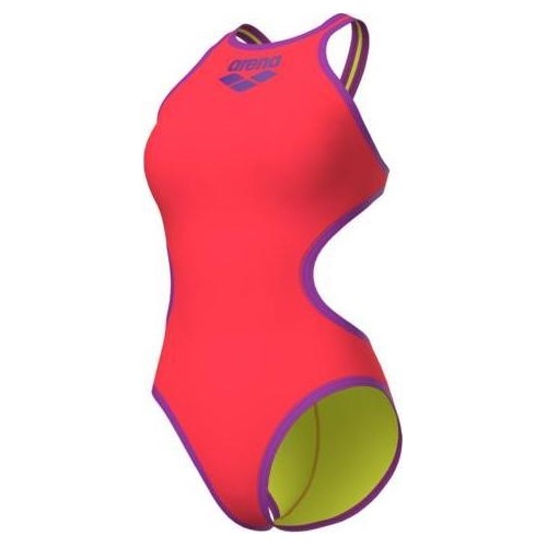 Damski strój kąpielowy One Biglogo Bright Coral-Purple 34 - 990