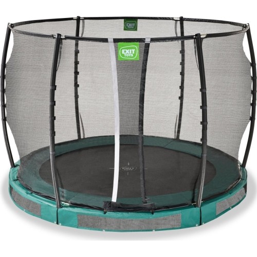 Trampolina gruntowa EXIT Allure Premium ø305 cm, zielona