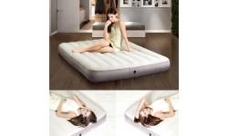 Materac welurowy dmuchany 203x152 cm Intex 64103