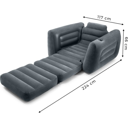 Dmuchany fotel-materac 2w1 INTEX 66551