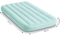 Materac dmuchany dla dzieci do spania 157x88x18 niebieski INTEX 66803