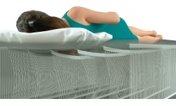 Materac dmuchany dla dzieci do spania 157x88x18 niebieski INTEX 66803