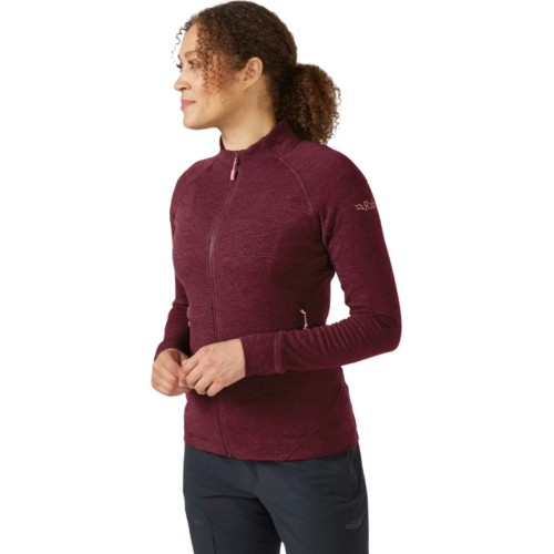 Damska kurtka Rab Nexus Jacket - Tamsiai rausva (deep heather)