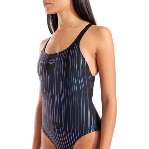 W Hyacinth Swim Pro Back L Black 36 - 500