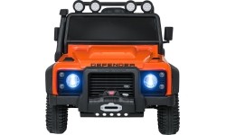 Pomarańczowy pojazd koncepcyjny Land Rover Defender 110 SVX