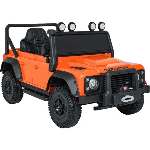 Pomarańczowy pojazd koncepcyjny Land Rover Defender 110 SVX