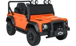 Pomarańczowy pojazd koncepcyjny Land Rover Defender 110 SVX