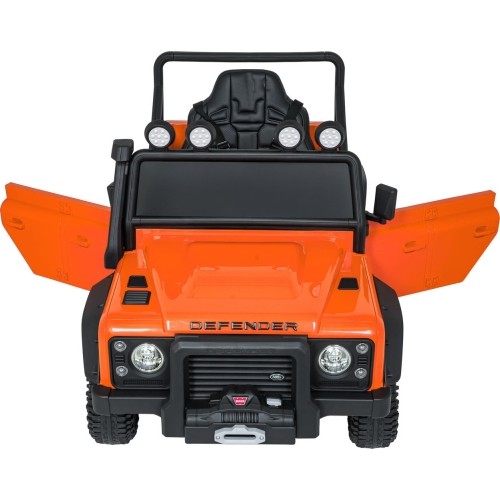 Pomarańczowy pojazd koncepcyjny Land Rover Defender 110 SVX