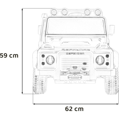 Land Rover Defender 110 SVX Concept pojazd elektryczny biały