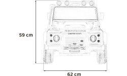 Land Rover Defender 110 SVX Concept pojazd elektryczny biały