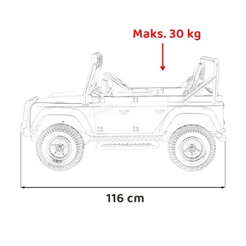 Land Rover Defender 110 SVX Concept pojazd elektryczny biały