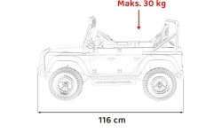 Land Rover Defender 110 SVX Concept pojazd elektryczny biały
