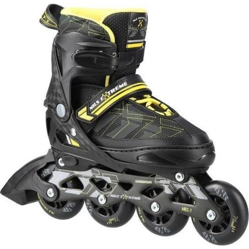 NA11002 ŁYŻWOROLKI NILS EXTREME - Czarny/Żółty
