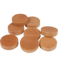 Drewniane krążki do shuffleboard, 30 szt.