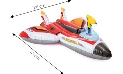 Samolot dmuchany z działkiem INTEX 57536 czerwony