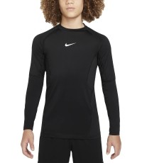 Koszulka młodzieżowa Nike B NP DF LS Top 24, czarna FJ6822 010