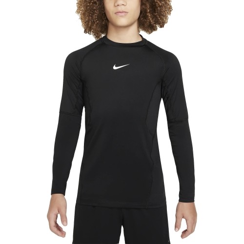 Koszulka młodzieżowa Nike B NP DF LS Top 24, czarna FJ6822 010