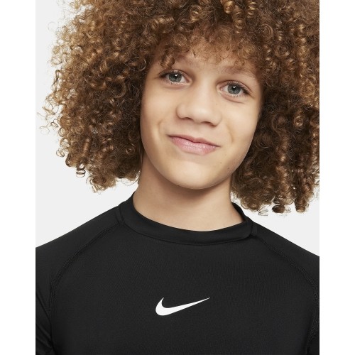 Koszulka młodzieżowa Nike B NP DF LS Top 24, czarna FJ6822 010