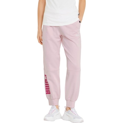 Spodnie damskie Puma Power Colorblock różowe 847127 16