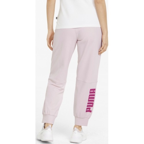 Spodnie damskie Puma Power Colorblock różowe 847127 16