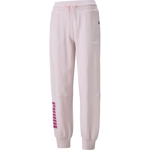 Spodnie damskie Puma Power Colorblock różowe 847127 16