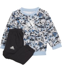 Adidas Sportinis Kostiumas Vaikams I Aop Jog Ft Black Blue H65806