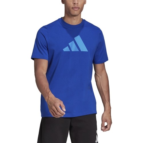 Adidas koszulka męska M Fi 3Bar Tee Blue HE2223