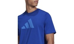 Adidas koszulka męska M Fi 3Bar Tee Blue HE2223
