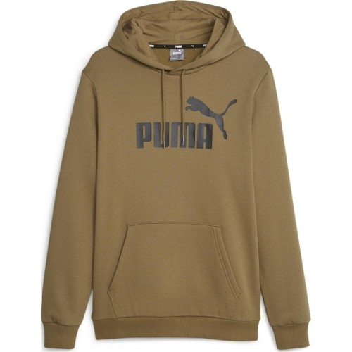 Bluza męska Puma Essentials Big Logo Hoodie FL, brązowa 586687 93