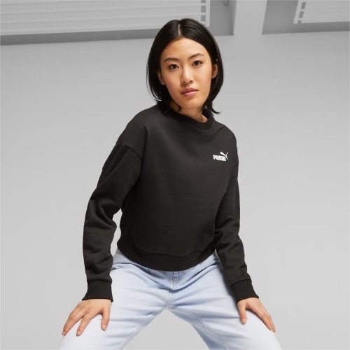 Bluza damska Puma Ess+ Relaxed Crew FL czarna 676801 01