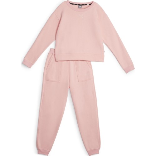 Dres młodzieżowy Puma Loungewear Suit, różowy 670734 63