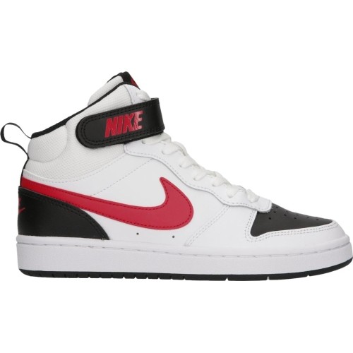 Buty młodzieżowe Nike Court Borough Mid 2 Black White Red CD7782 110