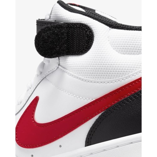 Nike Avalynė Paaugliams Court Borough Mid 2 Black White Red CD7782 110