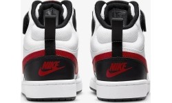 Nike Avalynė Paaugliams Court Borough Mid 2 Black White Red CD7782 110