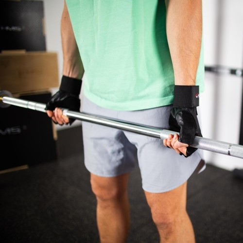 RST04 ROZMIAR S RĘKAWICE FITNESS HMS - Black