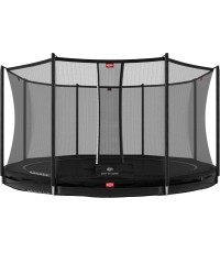 BERG Favorit InGround 430 Czarny + siatka zabezpieczająca Comfort