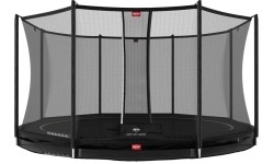 BERG Favorit InGround 430 Czarny + siatka zabezpieczająca Comfort