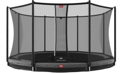BERG Favorit InGround 380 szary + siatka zabezpieczająca Comfort