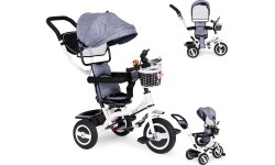 Trójkołowy jeździk rowerek - wózek dla dzieci Eco Toys