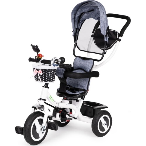 Trójkołowy jeździk rowerek - wózek dla dzieci Eco Toys