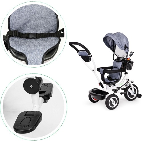 Trójkołowy jeździk rowerek - wózek dla dzieci Eco Toys