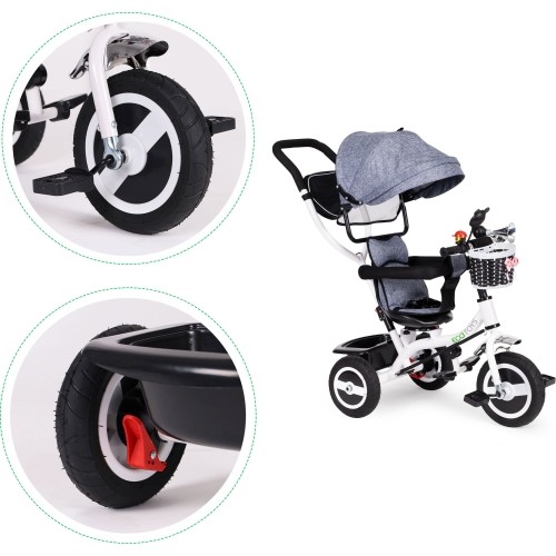 Trójkołowy jeździk rowerek - wózek dla dzieci Eco Toys