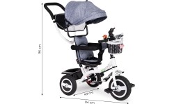 Trójkołowy jeździk rowerek - wózek dla dzieci Eco Toys