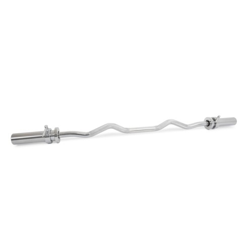 Pivot Fitness Pro Training EZ Curl Bar Chrome