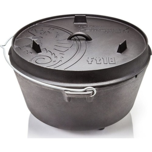Żeliwny garnek turystyczny na otwarty ogień Petromax Dutch Oven - 17,3 l