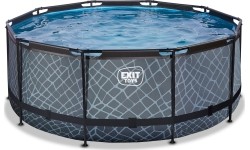 Basen EXIT Kamienny ø360 x 122 cm z pompą i filtrem piaskowym