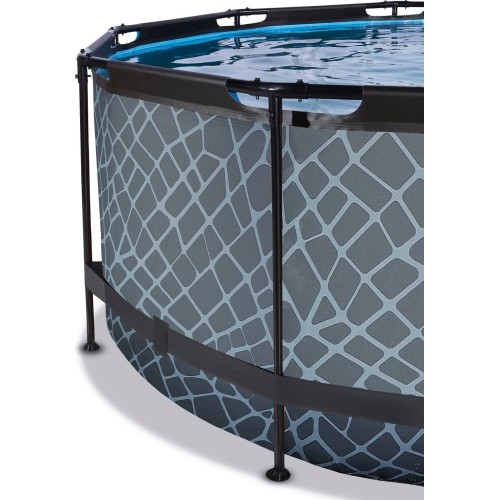 Basen EXIT Kamienny ø360 x 122 cm z pompą i filtrem piaskowym