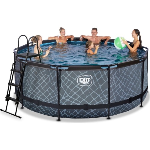 Basen EXIT Kamienny ø360 x 122 cm z pompą i filtrem piaskowym